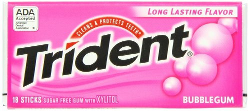 Trident Bubble Gum 18 Count Pack