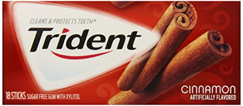 Trident Cinnamon 3 Pack 18 Stick Packs