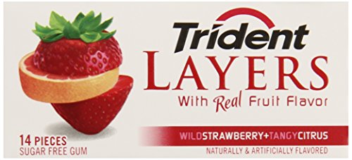 Trident Layers Strawberry Citrus 14 Piece