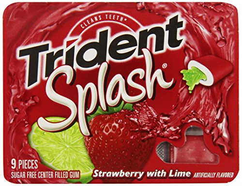 Trident Splash Strawberry 9 Piece Packs