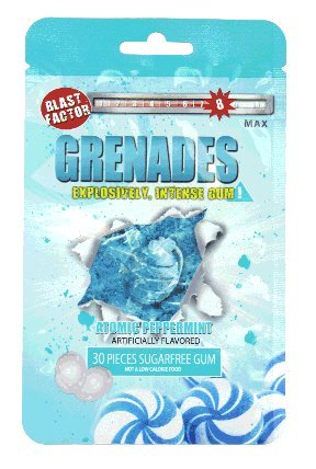 Grenades Explosively Intense Chewing Gum