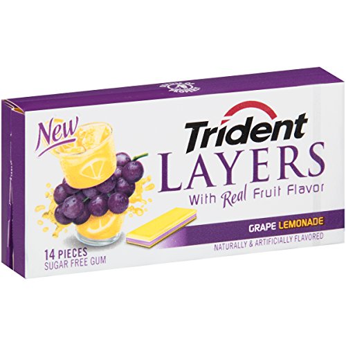 Trident Layers Lemonade 14 Piece 12 Pack